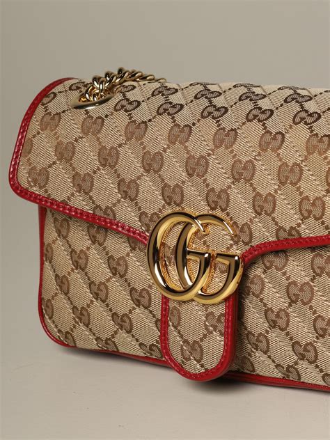 gucci borsa con logo stoffa|borse a spalla gucci donna.